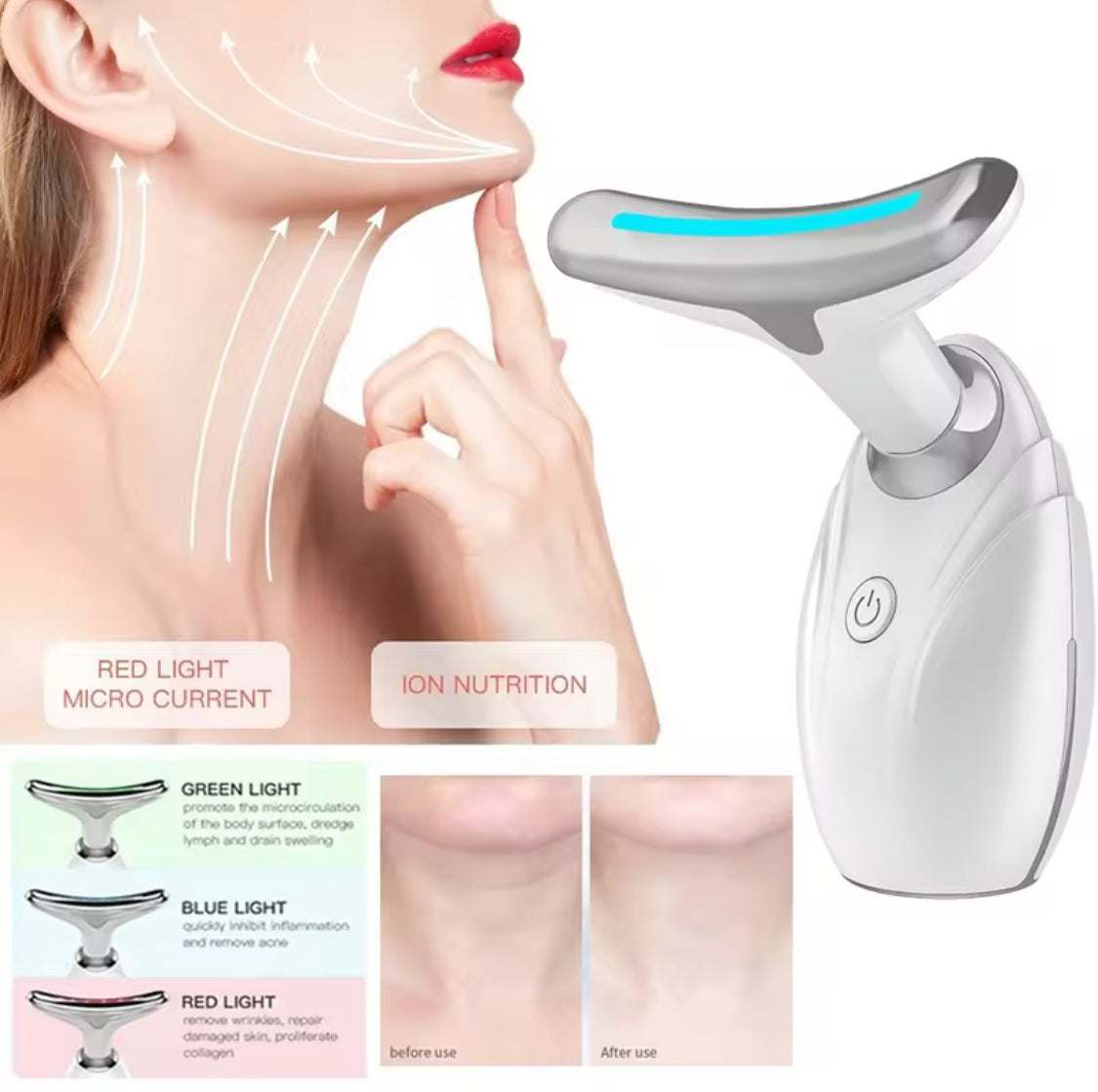 Facial Lifting Neck Massager, Neck Lifting Beauty Device, Anti Wrinkle Facial Massager Facial Lifting Neck Massager, Neck Lifting Beauty Device, Anti Wrinkle Facial Massager